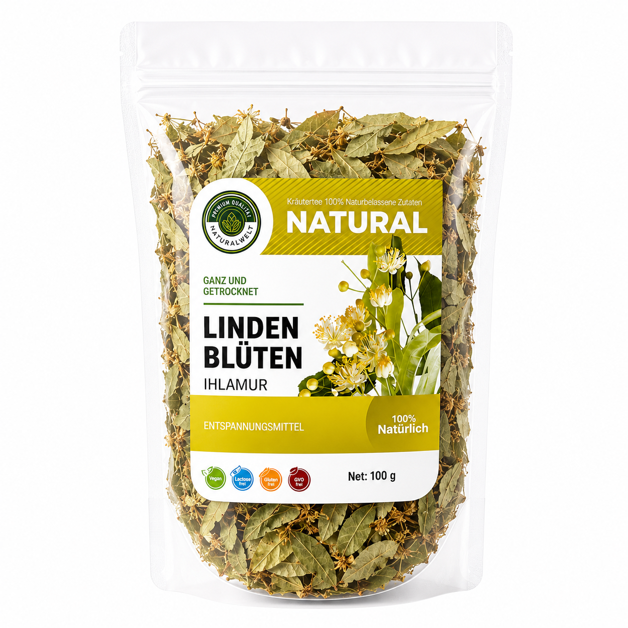 Lindenblüten Tee (Ihlamur Cay) 100 g - Natural Welt – 100% Natur