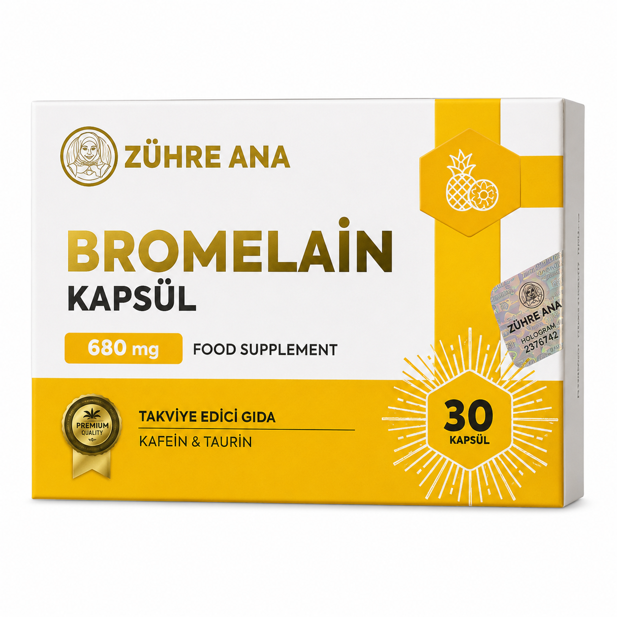 Zühre Ana Bromelain Kapseln – 30 Kapseln à 680 mg