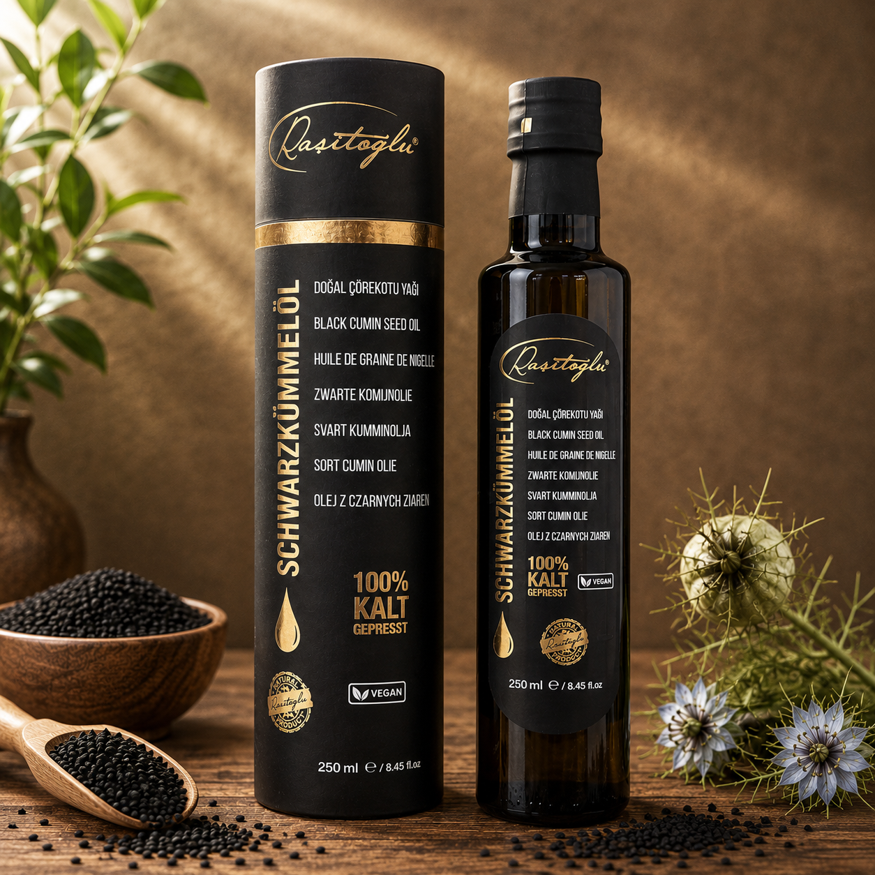 Rasıtoğlu Schwarzkümmelöl 250 ml – 100 % Kaltgepresst