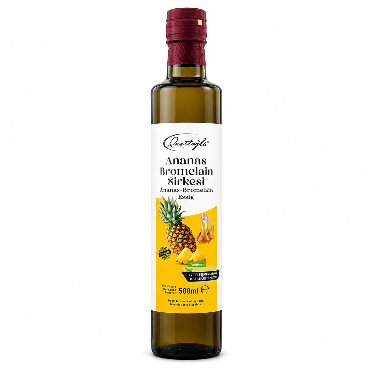 Rasitoglu Ananas Bromelain Essig 500 ml – Natürlich