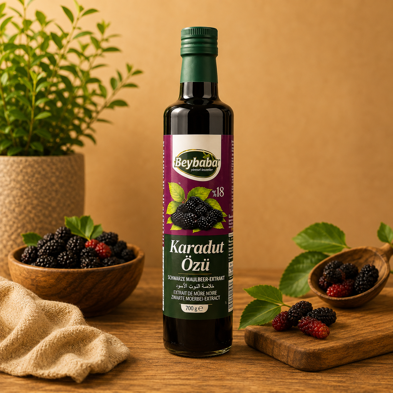 Schwarze Maulbeeren Extrakt (Karadut Özü) - Beybaba - 700g - Ohne Zusatzstoffe
