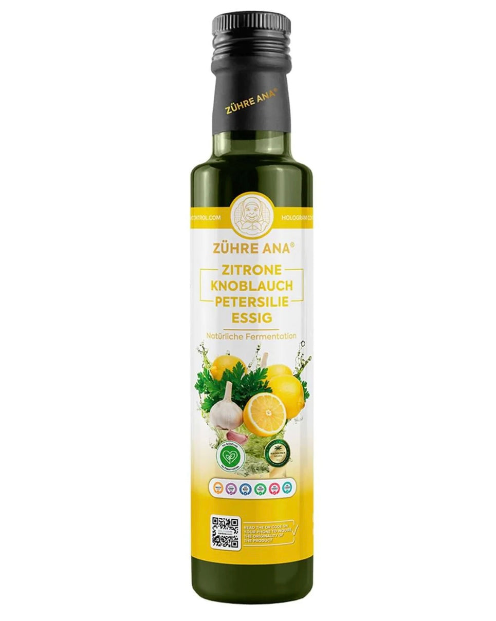 Zitrone, Knoblauch & Petersilie Essig – Zühre Ana – 500 ml