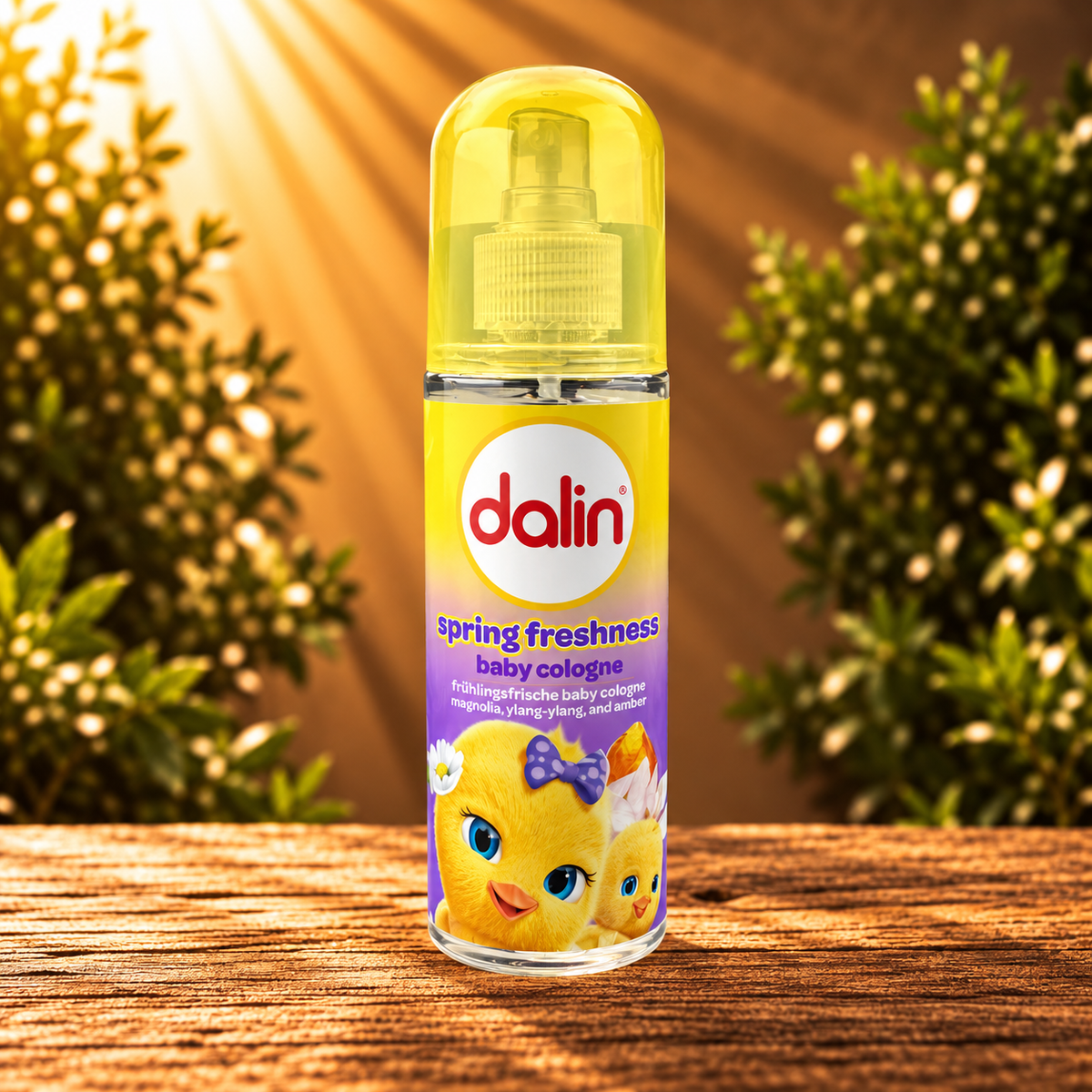 Dalin Spring Freshness Baby Cologne 150 ml – Baby Kolonya 65° mit Magnolien-, Ylang-Ylang- & Amberduft