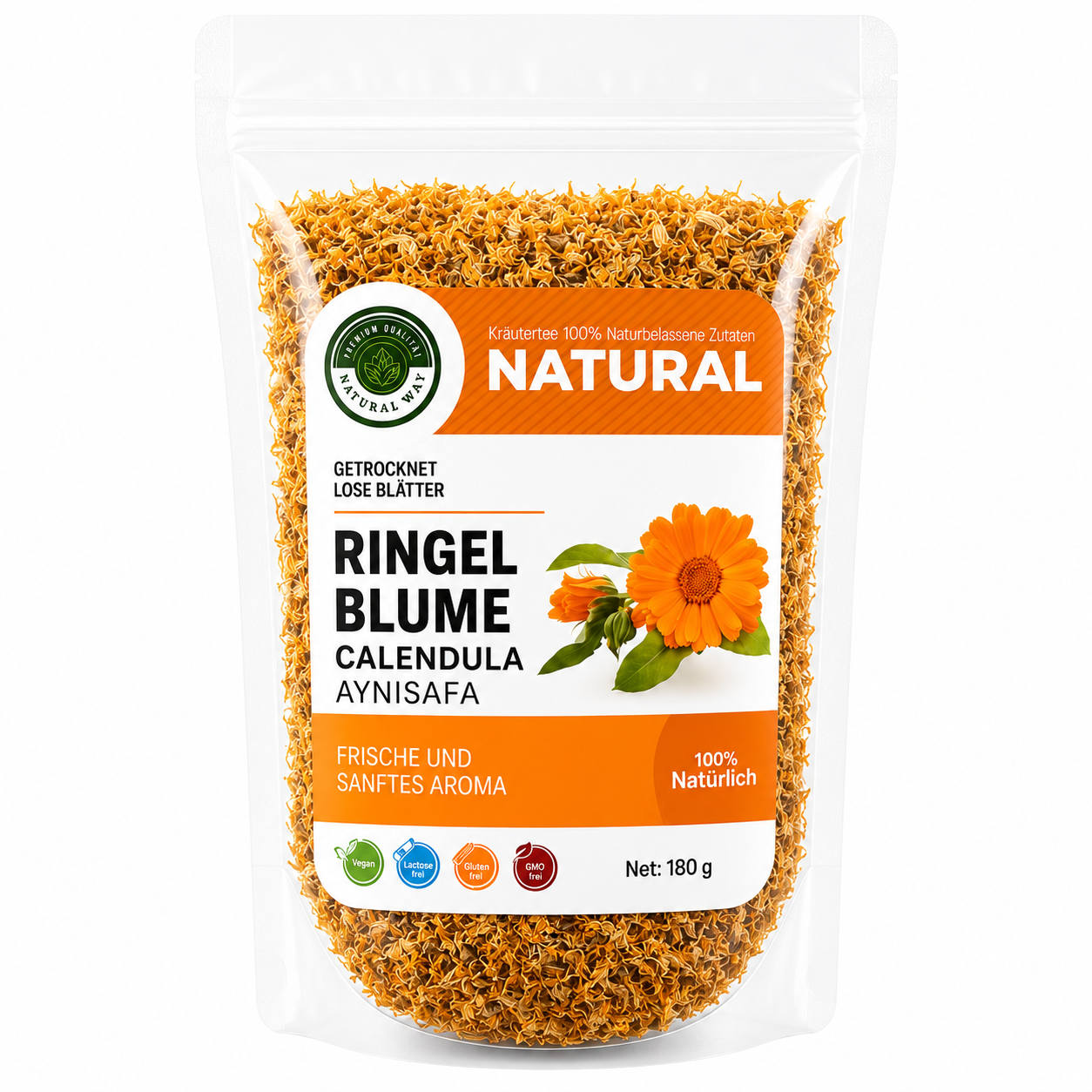Ringelblumen Blüten Tee (Aynisafa Cay) 180 g - Natural Welt – 100 % Natur