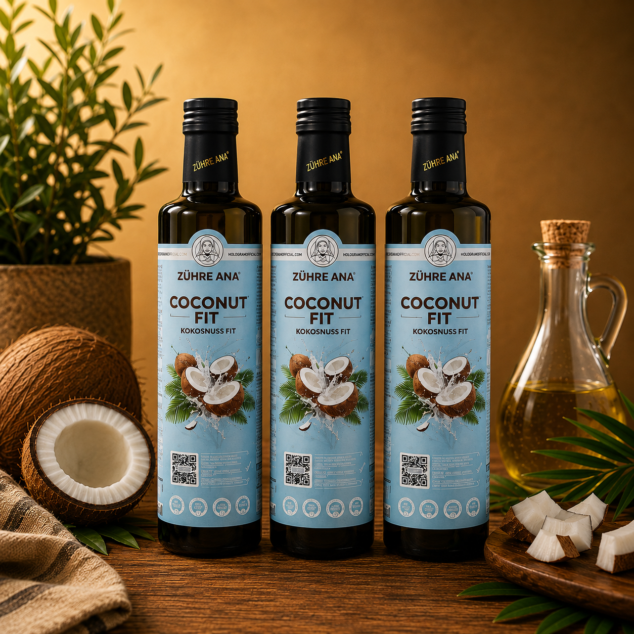 Coconut Fit (Kokonuss Mix) 3-Set - Zühre Ana - 3x 250 ml