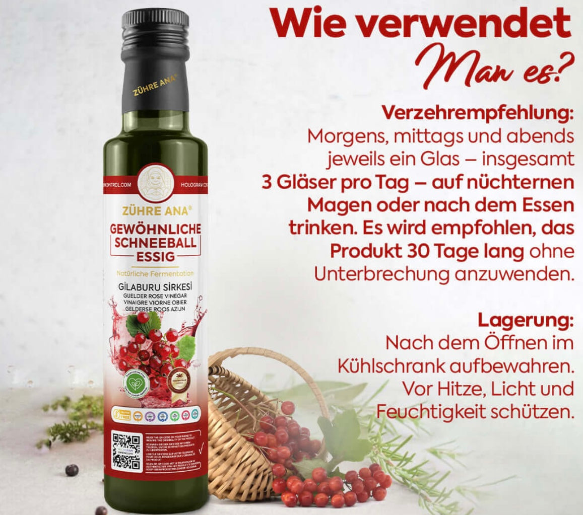 Guelder-Rosenessig (Gilaburu Sirkesi) – Zühre Ana – 500 ml