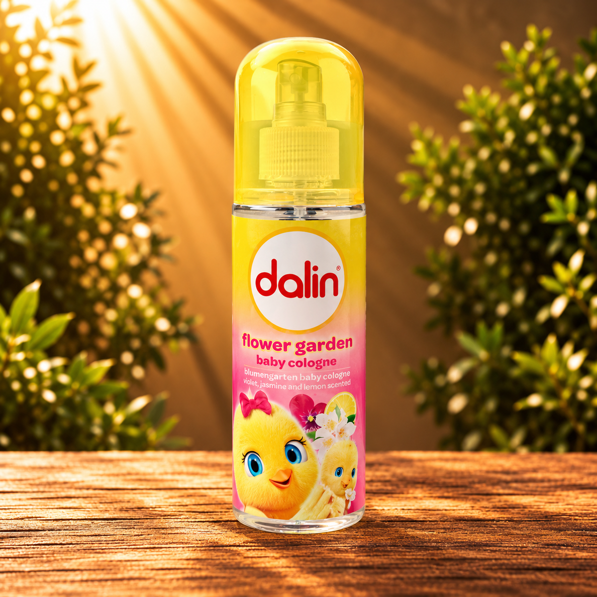 Dalin Flower Garden Baby Cologne 150 ml – Baby Kolonya 70° mit Veilchen-, Jasmin- & Zitronenduft