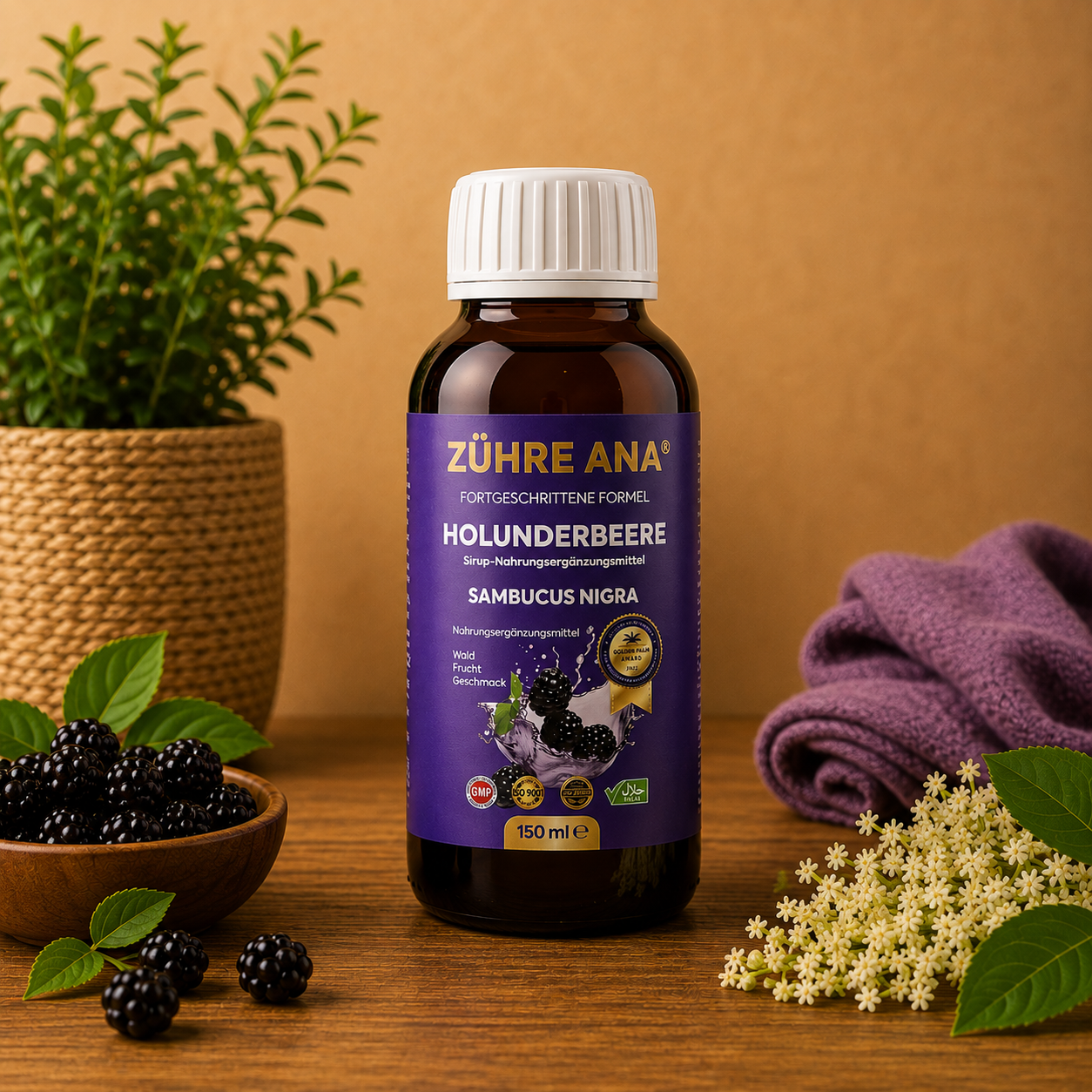 Holunderbeere Sirup (Kara Mürver Surubu) – Zühre Ana – 150 ml