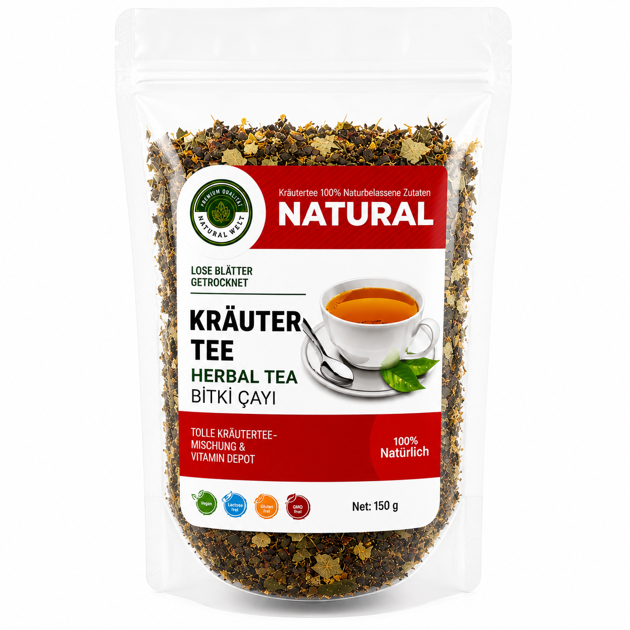 Kräuter Tee Herbal Tee 150g - Natural Welt – 100% Natur