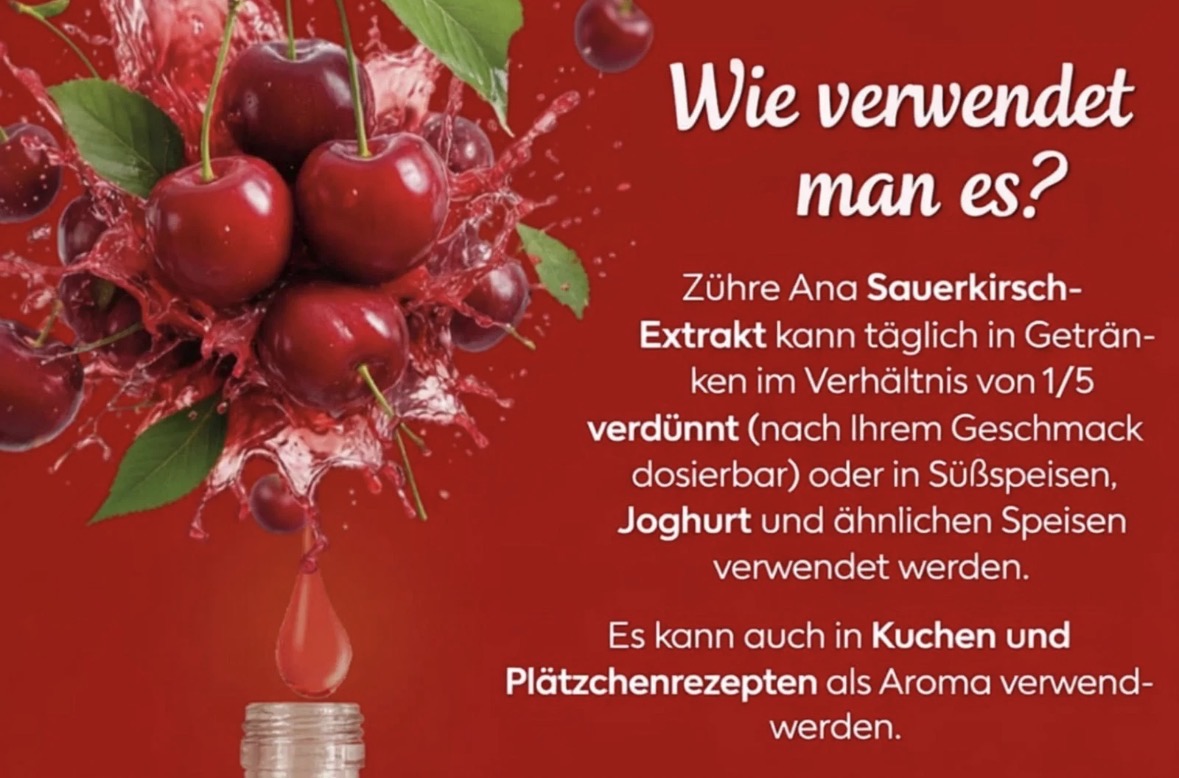Kirschextrakt (Visne Özü) – Zühre Ana - 640 g