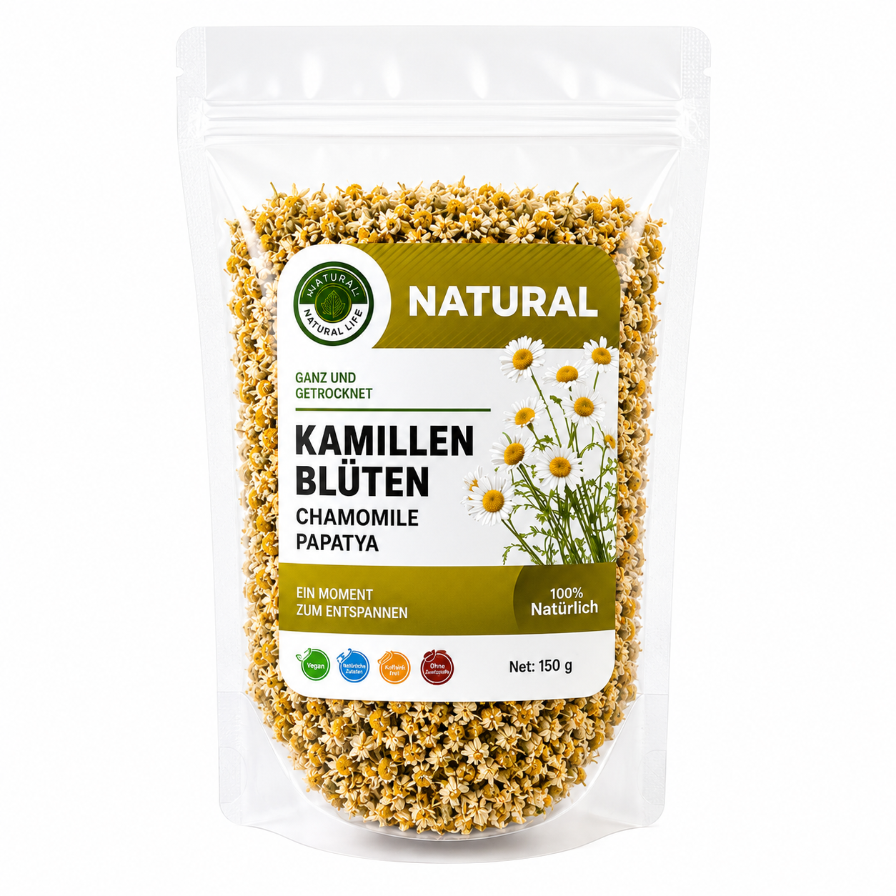 Kamillenblüten Tee (Papatya Cay) 150 g - Natural Welt – 100 % Natur