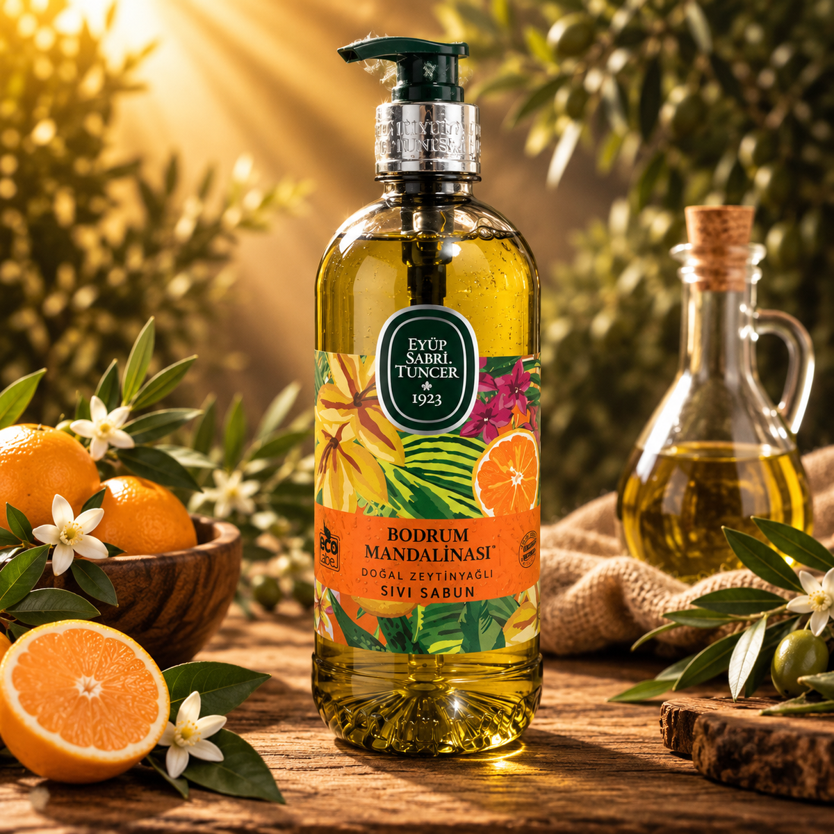 Eyüp Sabri Tuncer Bodrum Mandarine Flüssigseife mit Olivenöl 500 ml