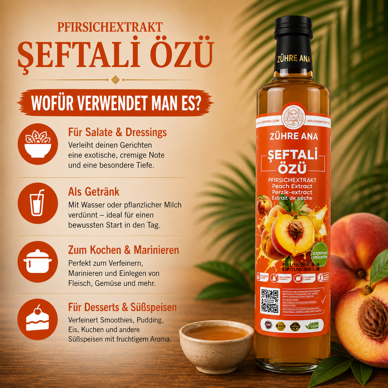 Zühre Ana Seftali Özü Pfirsichextrakt – 670 g