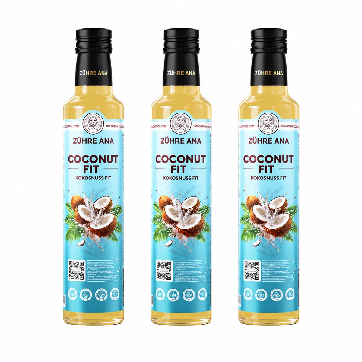 Zühre Ana - Coconut Fit (Kokosnuss Mix) 3er-Set – 3 x 250 ml