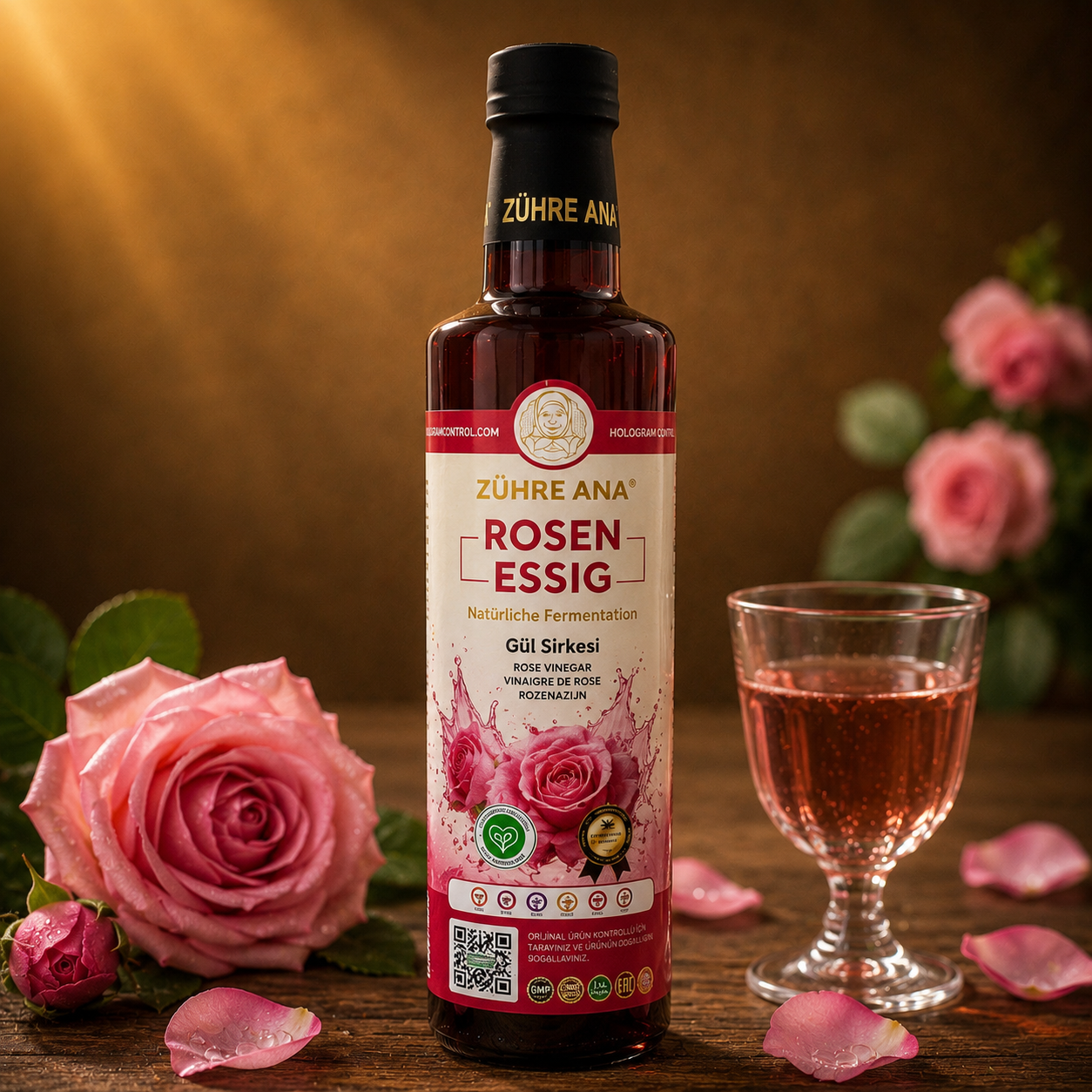 Rosenessig (Gül Sirkesi) – Zühre Ana – 500 ml