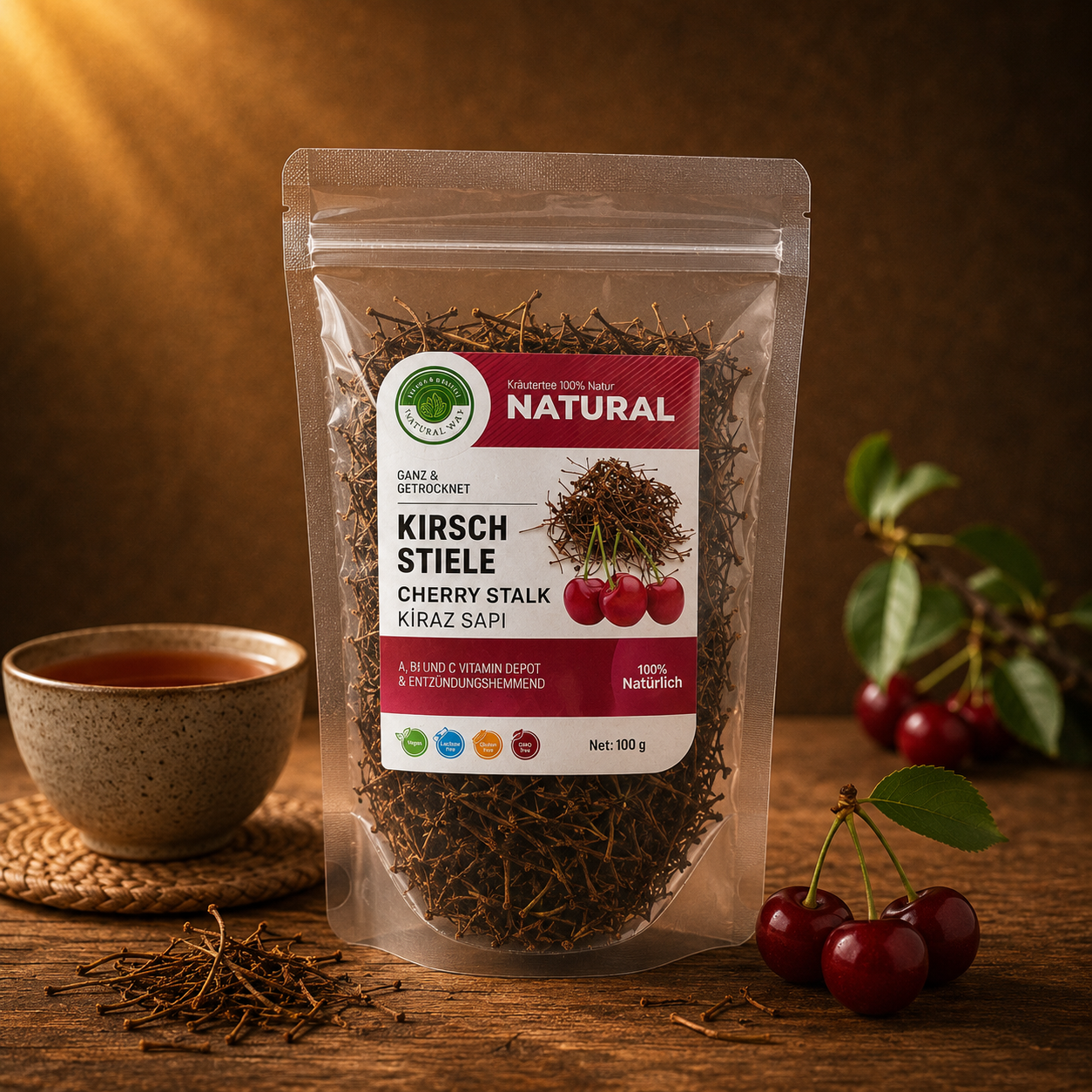 Kirschstiele (Kiraz Sapi) 100g - Natural Welt – 100 % Natur
