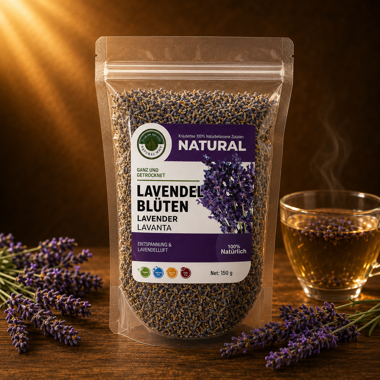 Lavendel Blüten Tee (Lavanta Cay)150 g - Natural Welt – 100 % Natur