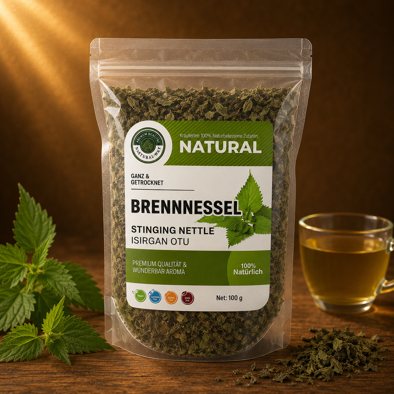 Brennnessel Blätter Tee (Isirgan Otu Cay) 100 g - Natural Welt – 100 % Natur