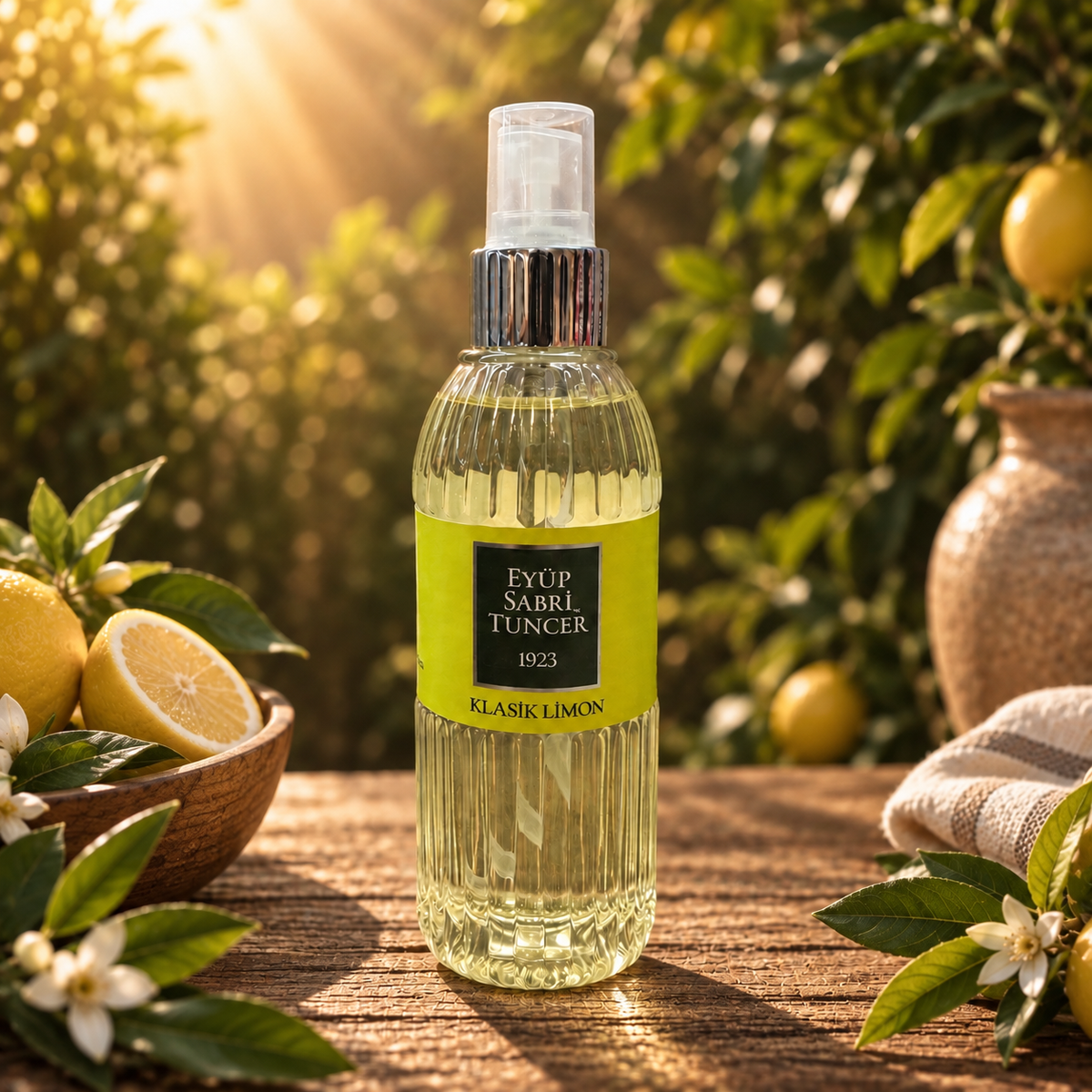 Eyüp Sabri Tuncer Zitrone (Klasik Limon) Kolonyası 80° – 150 ml - mit Sprühkopf