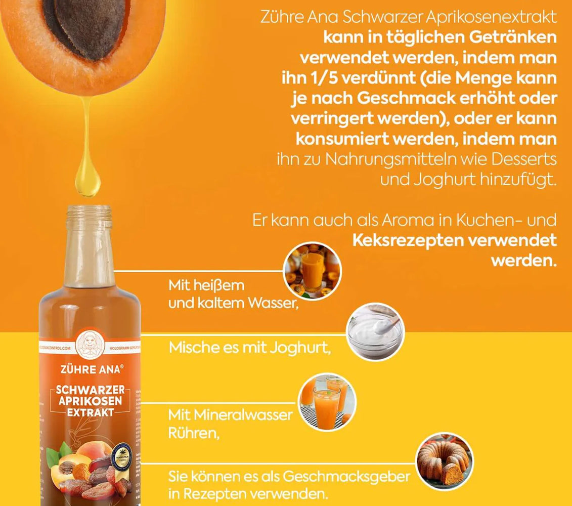 Schwarzer Aprikosen Extrakt (Siyah Kayisi Özü) – Zühre Ana – 340 g