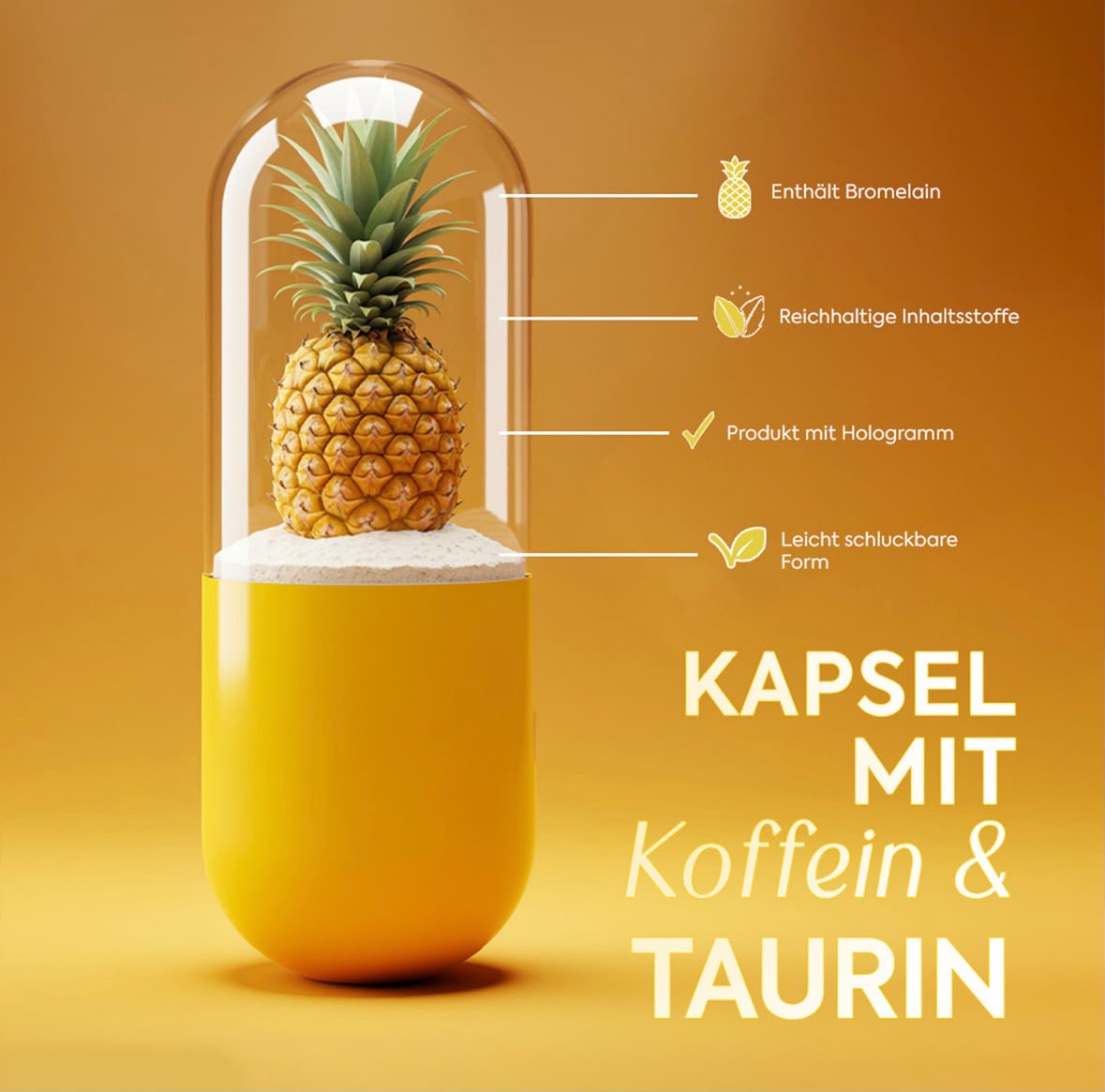 Bromelain Kapseln – Zühre Ana - 30 Kapseln à 680 mg