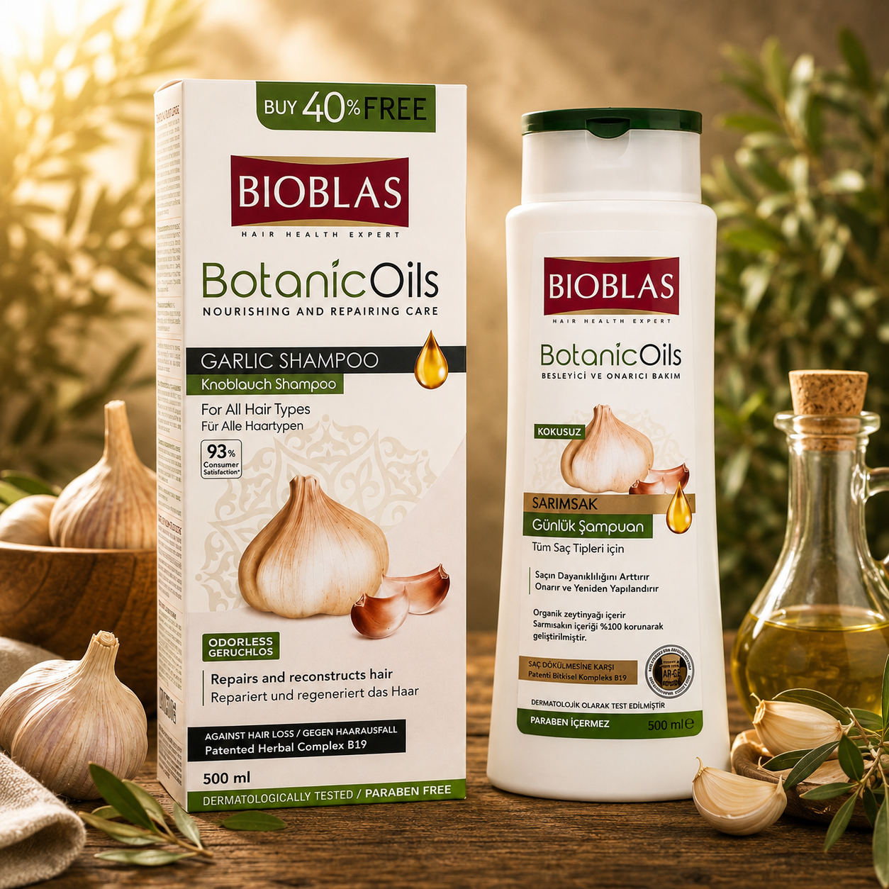Bioblas Weißer-Knoblauch-Shampoo – geruchlos