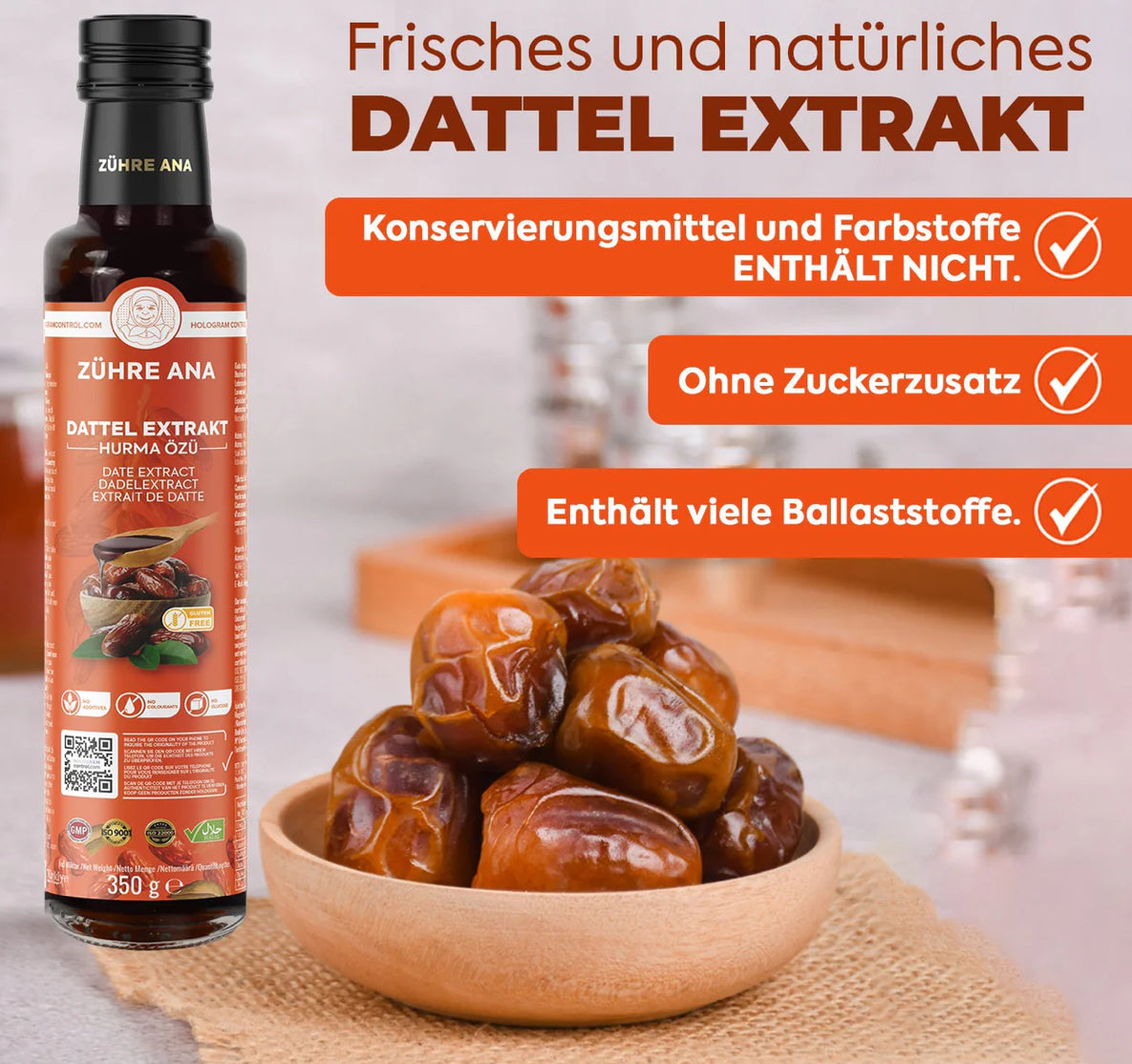 Dattel Extrakt (Hurma Özü) – Zühre Ana – 350 g