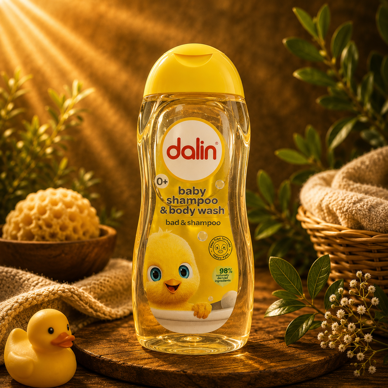 Dalin Baby Shampoo & Body Wash 200 ml – 98 % natürlichen Ursprungs