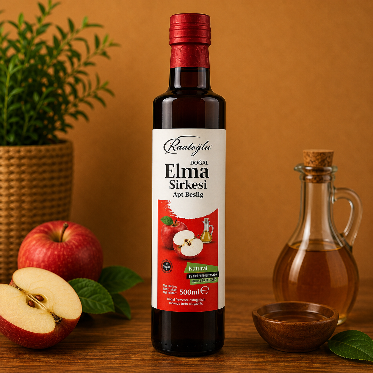 Rasitoglu Apfelessig 500 ml – Natürlich