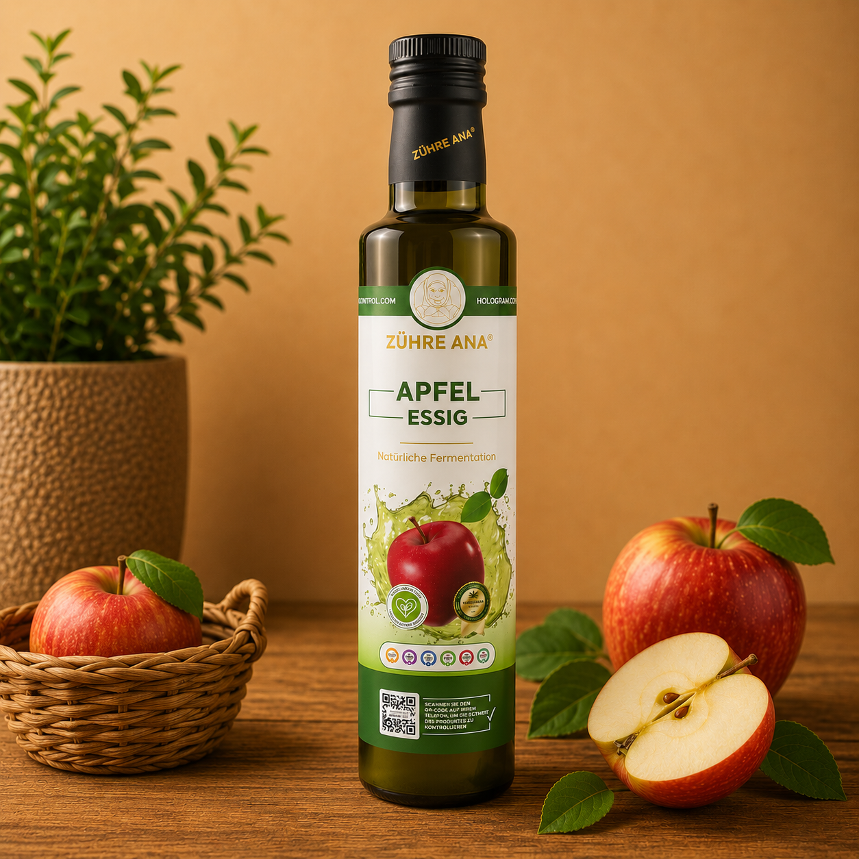 Apfelessig (Elma Sirkesi) – Zühre Ana – 500 ml