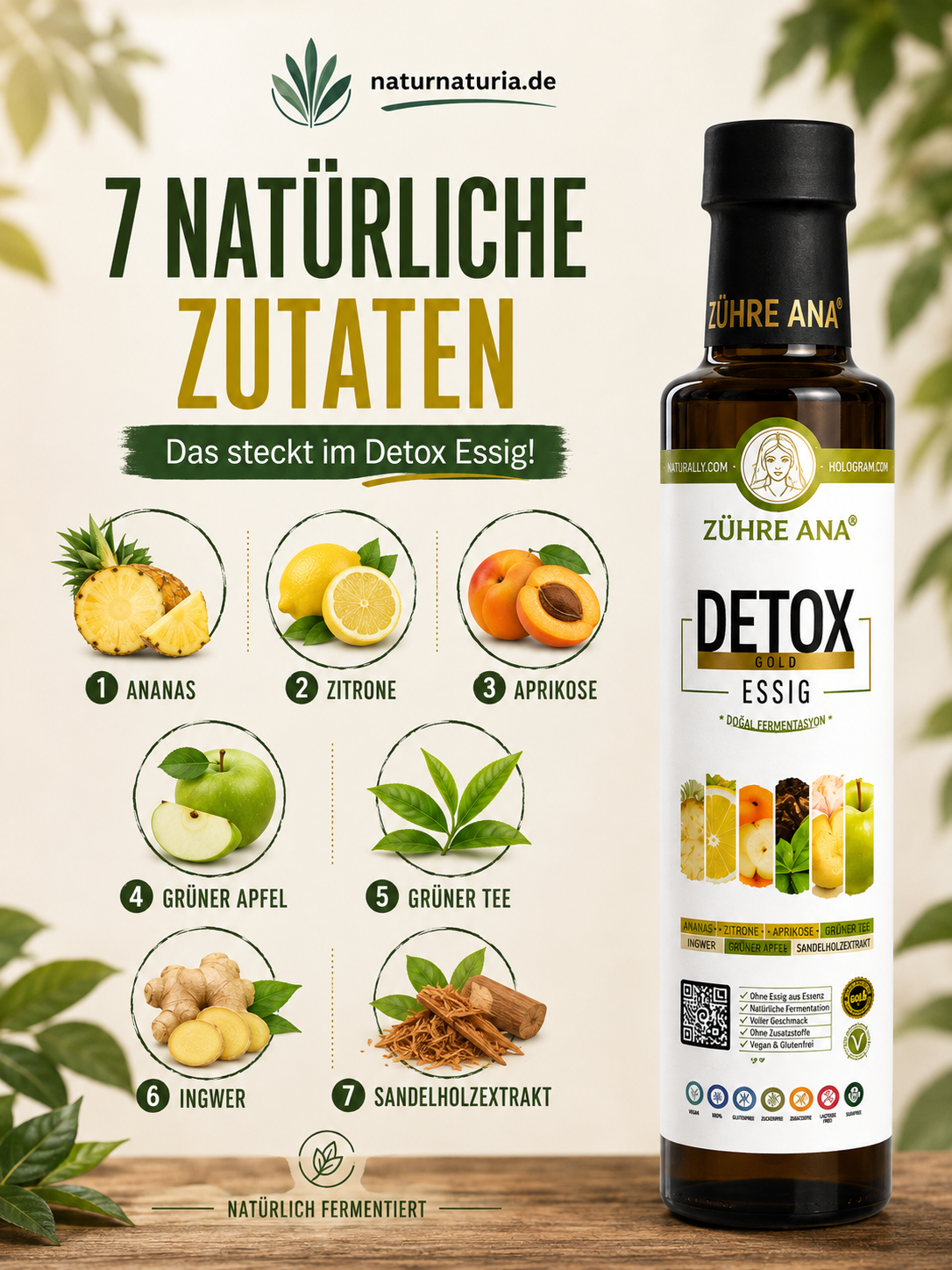 Detox Essig - Zühre Ana – 250 ml