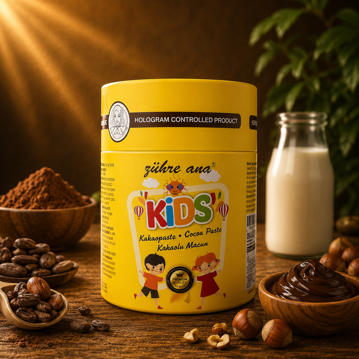 Zühre Ana Kids Kakaopaste 240 g – Cremiger Kakaoaufstrich für Kinder