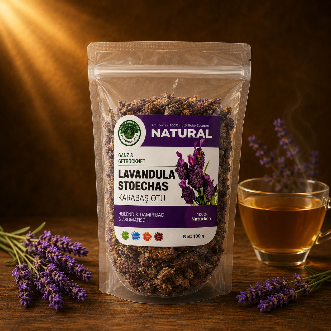 Schopf-Lavendel (Karabas Otu) 100 g - Natural Welt – 100 % Natürlich