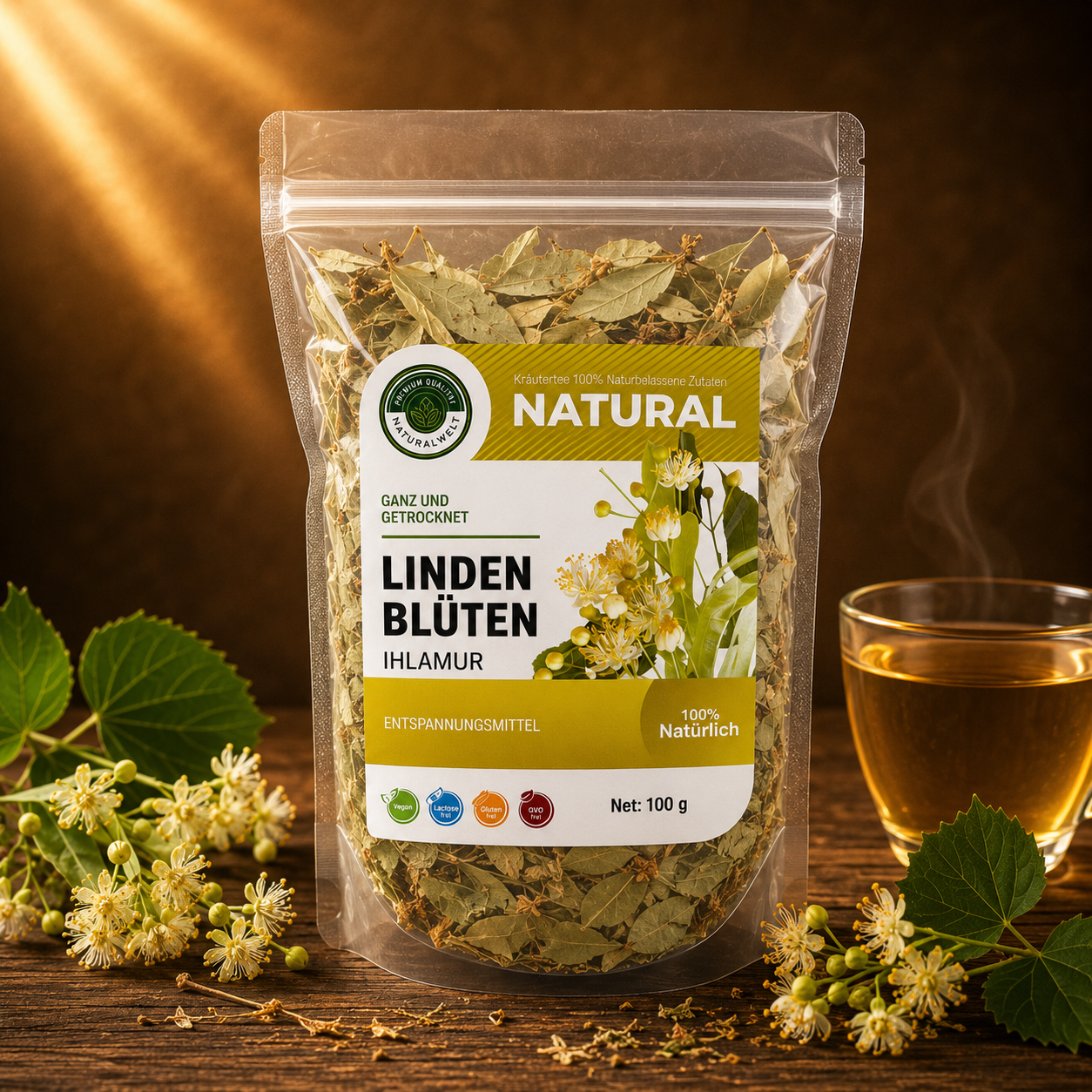 Lindenblüten Tee (Ihlamur Cay) 100 g - Natural Welt – 100% Natur