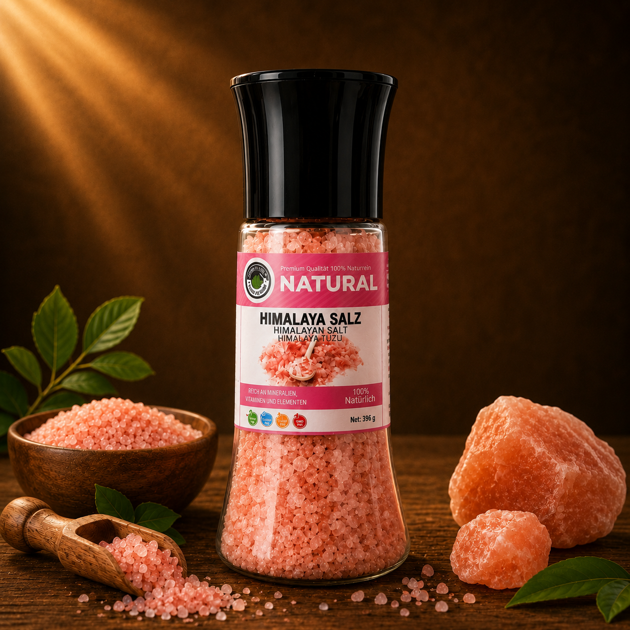 Himalaya Salz mit Mühle 396 g - Natural Welt – 100 % Natur