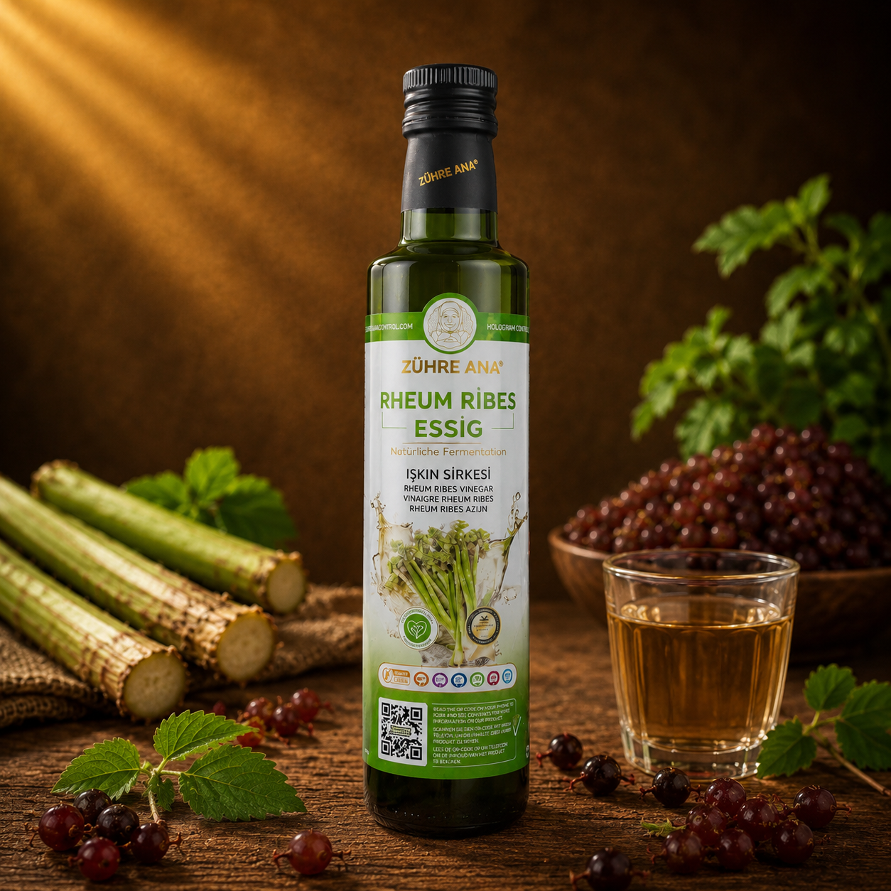 Rheum Ribes Essig (Iskin Kökü Sirkesi) – Zühre Ana – 500 ml