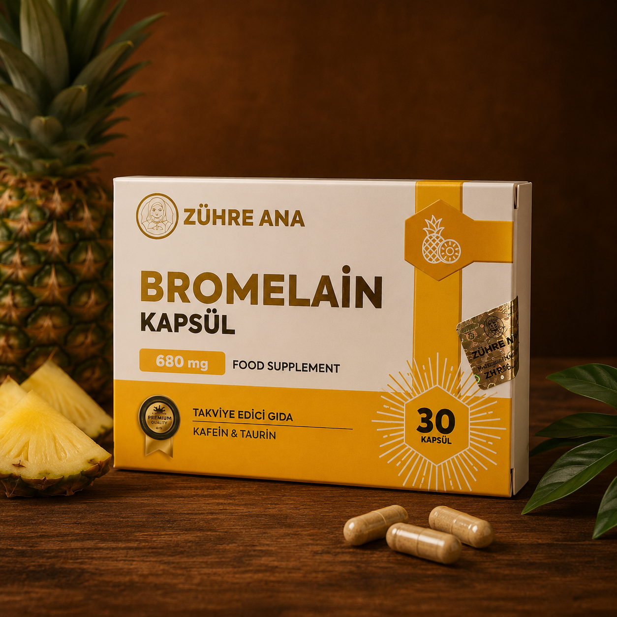 Zühre Ana Bromelain Kapseln – 30 Kapseln à 680 mg