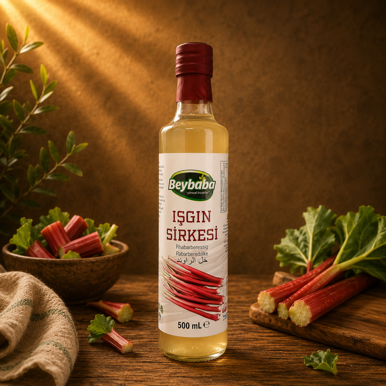 Beybaba Rhabarberessig (Işkın Sirkesi) 500 ml – Natürlich