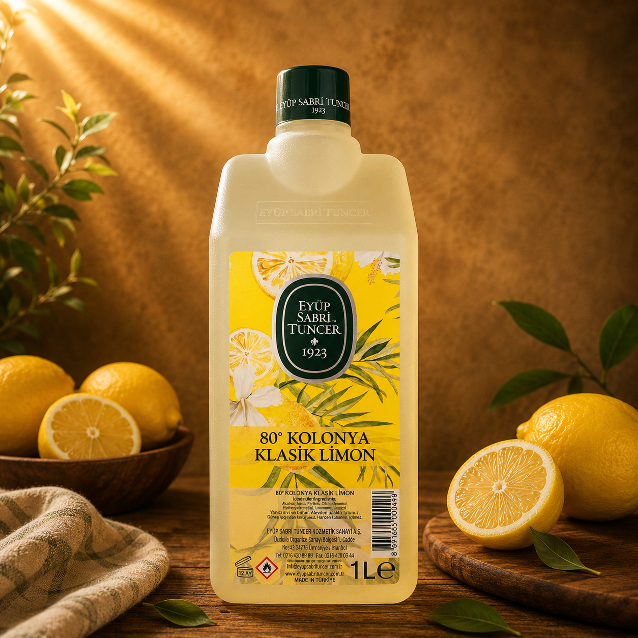 Eyüp Sabri Tuncer Kolonya Kölnisches Wasser Zitrone 80° 1 L
