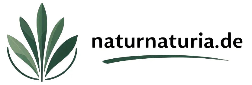 Naturnaturia.de Logo mit grünen Blättern für natürliche Produkte