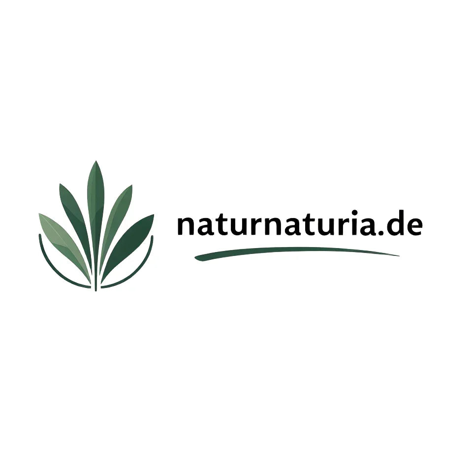 naturnaturia.de Logo mit grünen Blättern – Naturprodukte online kaufen